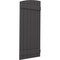 Ekena Millwork Americraft 6-Board (2 Batten) Wood Joined Board-n-Batten Shutters w/Ellipt Top, ARW101BE621X77SMH, PR ARW101BE621X77SMH - alternate 4